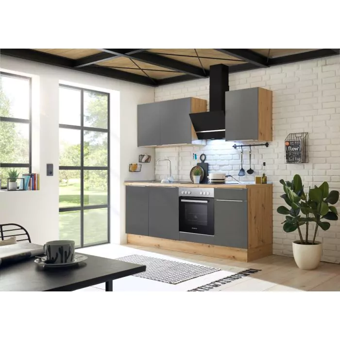 rol Okkernoot Voorzien Meister complete keuken Mare 220 cm inclusief apparatuur | Moderne zelfbouw  keuken met snelle levering