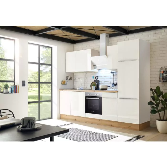 donker Versnipperd Profetie Meister Premium complete keuken Mare - 280 cm - Met hoge koelkast | Moderne  zelfbouw keuken met snelle levering